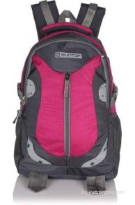 Suntop Neo 9 26 L Medium Backpack(Graphite Grey & Magenta Checks, Size - 460)